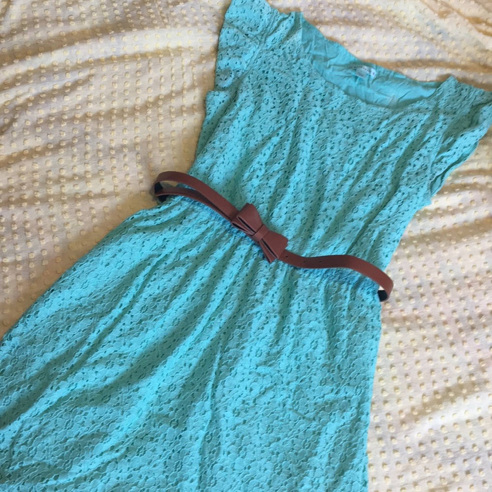 Turquoise Lace Dress